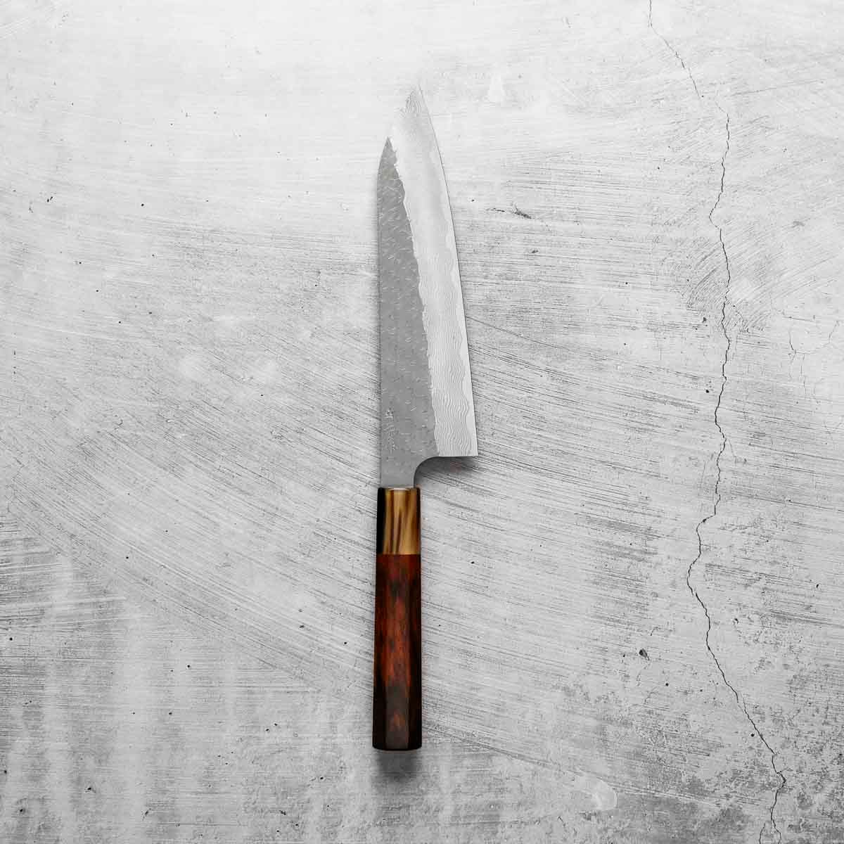 Nigara Hamono SG STRIX Gyuto 210mm - Siamese Rosewood